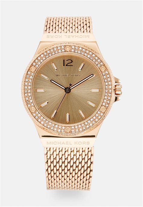 michael kors roman numeral watch gold|Lennox Rose Gold.